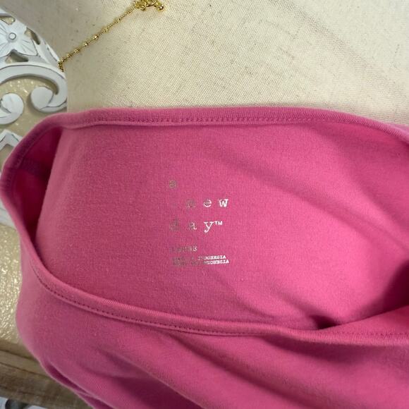 A New Day | Bubble Gum Pink Balloon Sleeve Size Large Blouse - Picture 5 of 6